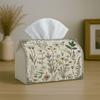 1pc Party Tissue Box, Vintage Botanical Scientific, Multifunctional Tissue Holder, Wildflower Herbarium, Outdoor Party Supplies, Everyday Desktop Tiss