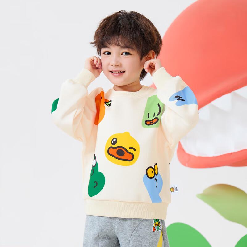 B.Duck Unisex Kids  Cartoon Pullover Sweatshirt 120