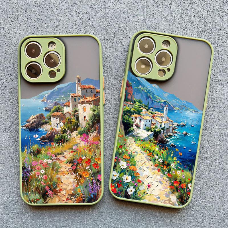 Island Scenery Summer Sky Landscape Phone Case For iPhone 17 Pro Max 11 14 16 15 Pro Max Plus 13 12 Mini Pro Max Back Covers
