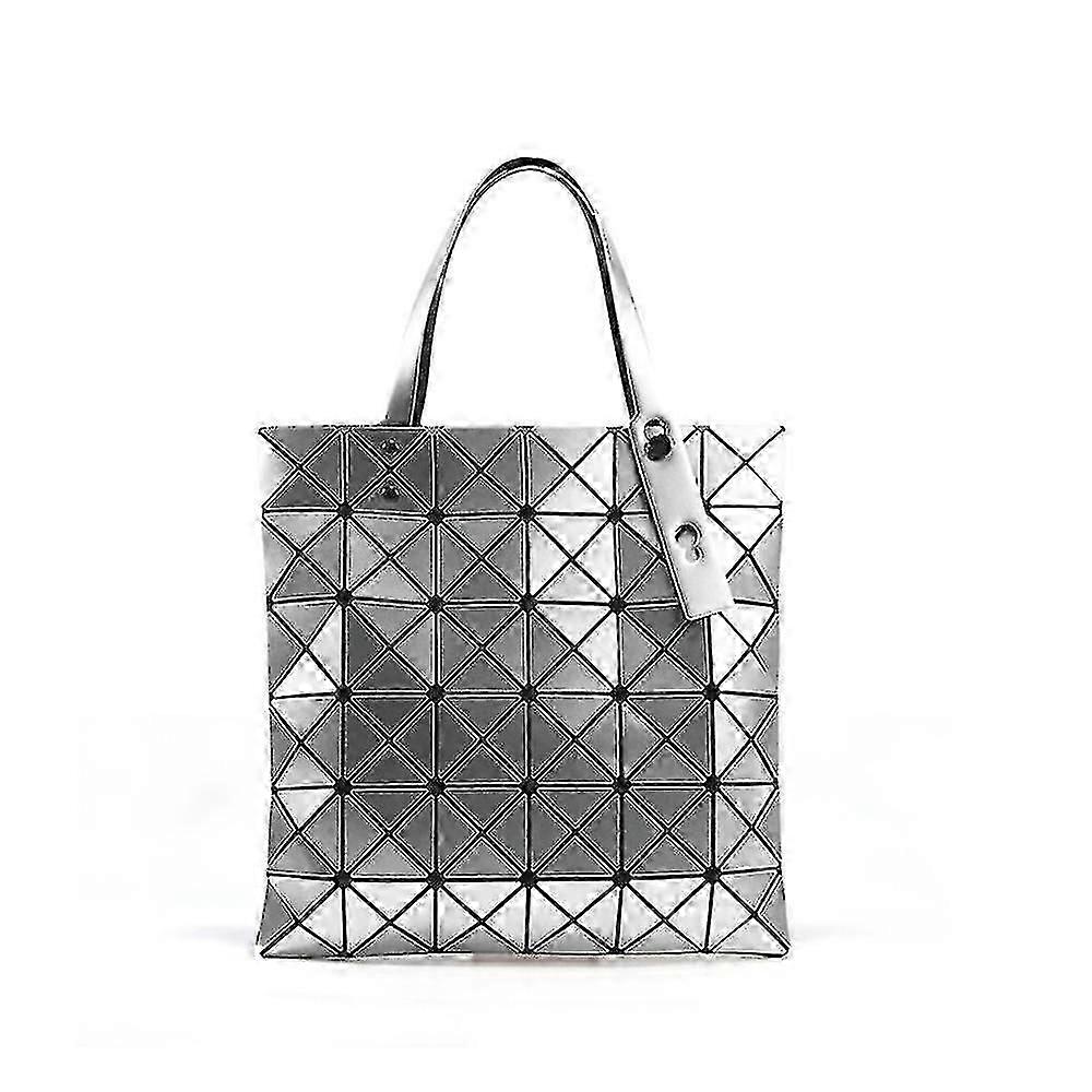 Women Japanese Issey Miyake Geometry Tote Bags Lingge Bag Travel Handbags