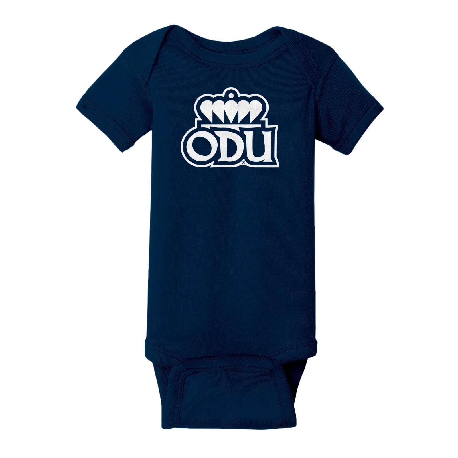 Old Dominion Monarchs Primary Logo University Infant Creeper Bodysuit - Navy M