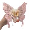 A Large Butterfly-shaped Silk Flower Hairpin with An Extremely Ethereal and Graceful Moth-shaped Headwear Accessory