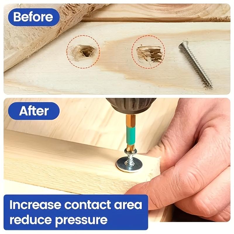 180 Piece Stainless Steel Flat Washer Set with Storage Box - O-Ring Fastening Washer, Polished Surface, M2-M10 Size, Easy To Ins