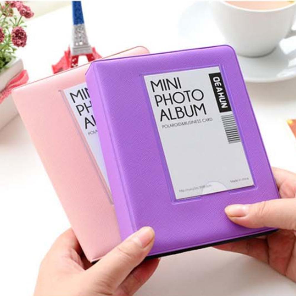 Candy Colors 3inch 64Pockets Card Holder Mini Photo Album Photo Album Picture Case Binders Albums