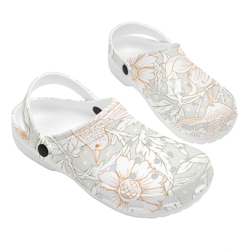 Vacation Printed EVA Clogs Unisex Flexible Slip On Soft Sole Garden Shoes Beach Pool Bathroom Home Home Slippers Beach Wear
