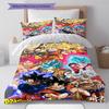 Set cu cuvertură și fețe de pernă cu model de desene animate Decorare casă Cadou de ziua de naștere (1 * husă de pilotă + 2 * fețe de pernă, fără miez)