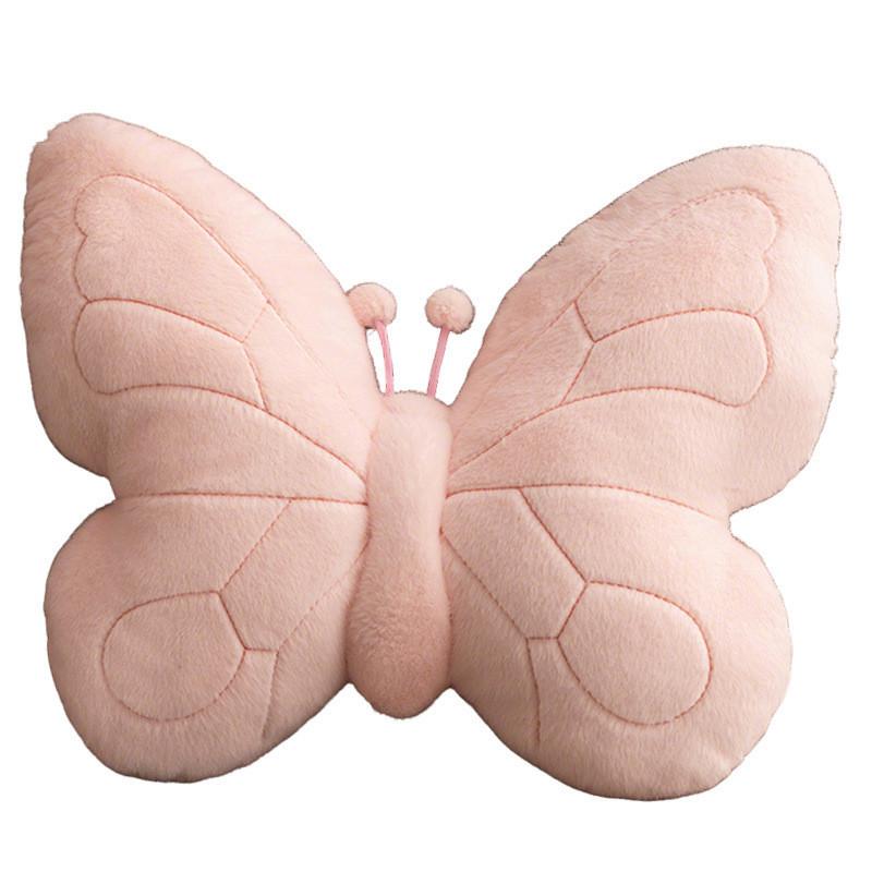 Dopamine Butterfly Plush Pillow With Soft Short Plush For Girls Bedroom Decor