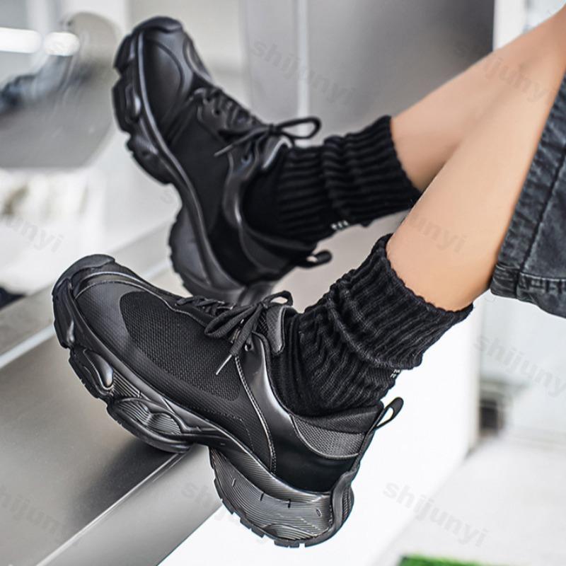 Fashion 2025 Autumn New Men's Fashion Niche Design Casual Thick Soled Sports Shoes Mesh Breathable Comfortable Low Top Platform sneakers