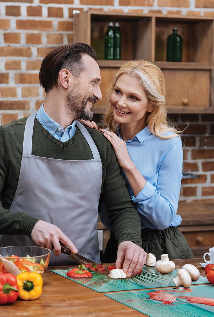SZKLANA PŁYTA OCHRONNA NA KUCHENKĘ 90x52 FLAMING