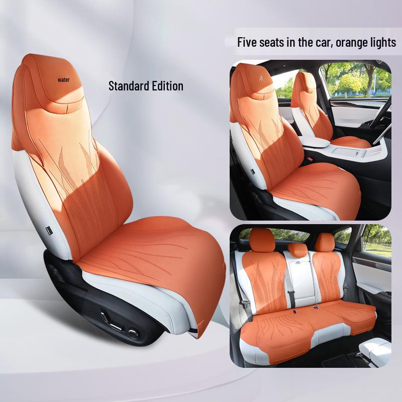 Galaxy L7 Car Seat Cushion - All-Season Ventilated Suede Half-Wrap Cover