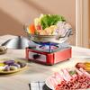 Portable Camping Stove Stainless Steel Camping Stove with Adjustable Firepower Drawer For Outdoor Barbecue Camping Equipment