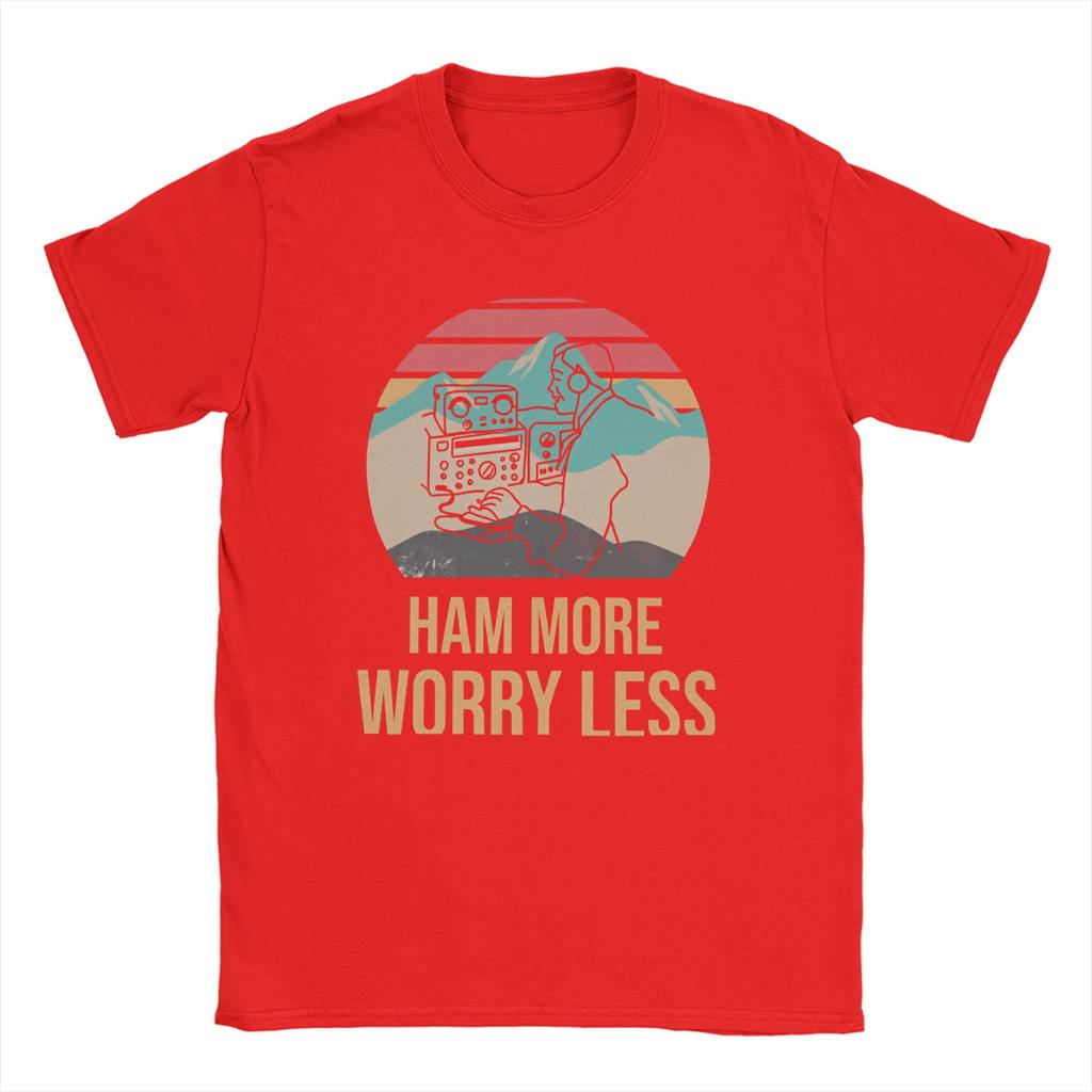 Fashion Ham Radio Operator Amateur Radio TShirts for Men Crewneck Cotton T Shirts Short Sleeve Tees Summer Clothes
