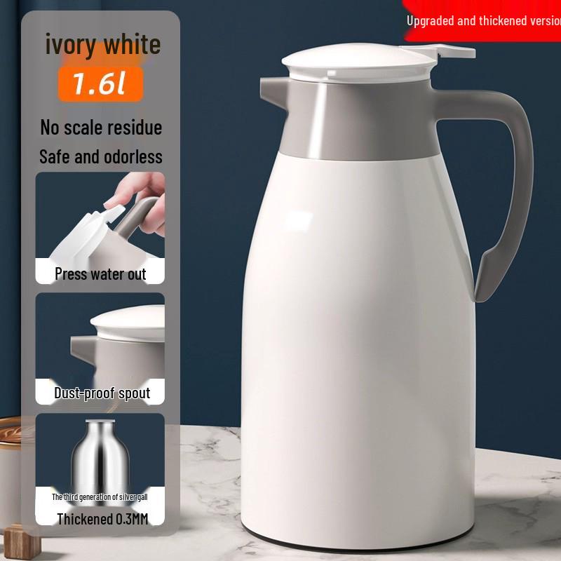 Large Capacity Glass Liner Warm Water Thermos - New Model for Dorms and Homes