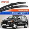 Für Ssangyong Kyron 2005-2010 2006 2007 2008 2009 Scheibenwischer Frontscheibenwischerblätter Windschutzscheibe Windschutzscheibe Fensterwischer 22"+19"""