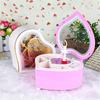 Music Jewellery Box Heart Shape Dancing Ballerina Gift For Girls Valentine's Day Hand Crank Music Box Mechanism Gift
