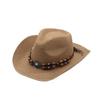 Spring and Summer Ethnic Style Western Denim Straw Hat European and American Men and Women Foldable Windbreak Rope Knight Sun Hat Adult