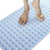 TAGPR Bathroom Mat Anti Skid Rectangle Blue (70 X 35) Silicone