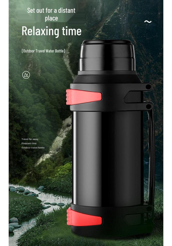 316 Stainless Steel Large Capacity Thermos Flask for Outdoor, Construction, Home Use - Portable Hot Water Bottle for Men and Women