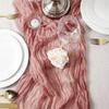 Semi-Sheer Gauze Table Runner, Cheesecloth, Wedding Table Path, Tulle Layout, Event Designing Kitchen Dining Decor  