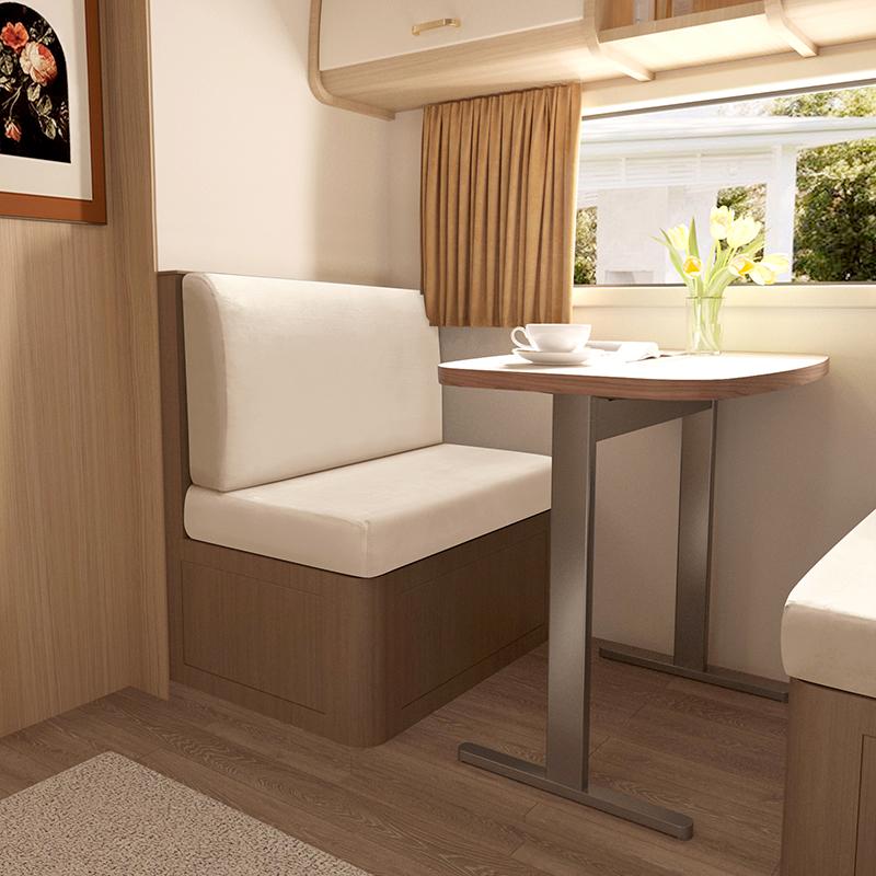 2pcs/set Velvet RV Chair Sofa Covers Luxury Elastic Dinette Sofa Seat Cushion Cover Removable Washable RV Camper Car Bench Cover