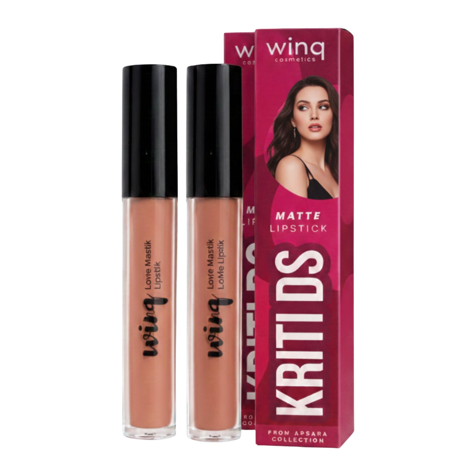 

Winq Duo - Pack of 2 : Long-Lasting Weightless Liquid Matte Lipstick for Women | Non-Transfer | Non-Sticky & Smudge Proof