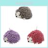 Cartoon Hedgehog Plush Hand Towel With Absorbent Fabric For Kids And Adults