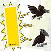 SARABA Magnet Sheet 30cm x ZEROA Crow Repellent Measures Crow-kun (Yellow) 10cm, Original,
