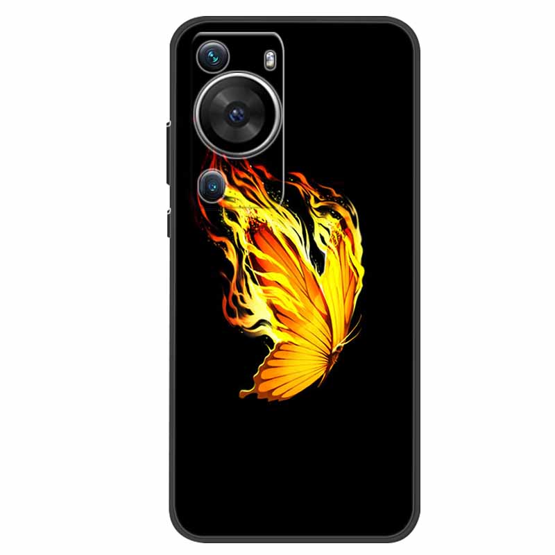 For Huawei P60 Pro Case Animals Protector Soft Silicone Phone Back Cover Cases for Huawei P60 Pro Coque Shockproof Wolf New Capa