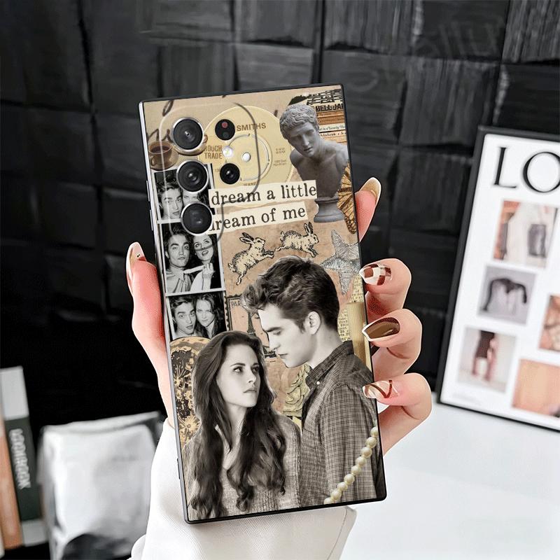 Twilight Saga Edward Soft Phone Case for Samsung Galaxy S26 S25 Edge S24 Ultra S23 Plus S22 S21 FE S20 Black Cover Back Shell