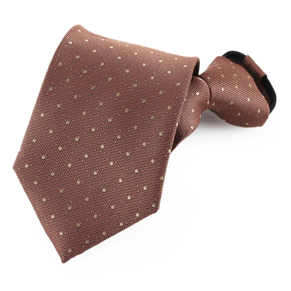 Lazy Tie Men'S Business Dress Wedding Shirt Zipper Knot-Free Navy Blue Burgundy Easily Pulled Men