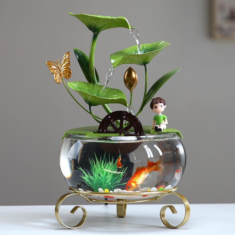 

Компактна Розкішна Прикраса Акваріум з Рухомою Водою для Домашнього Декору Childlike Flow - Princess