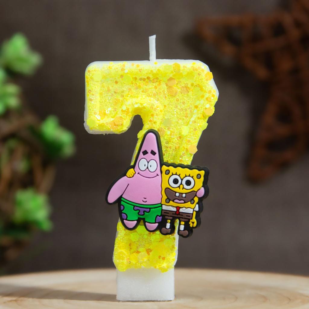Digital Candle Birthday Little Celebration Cake Topper Decoration