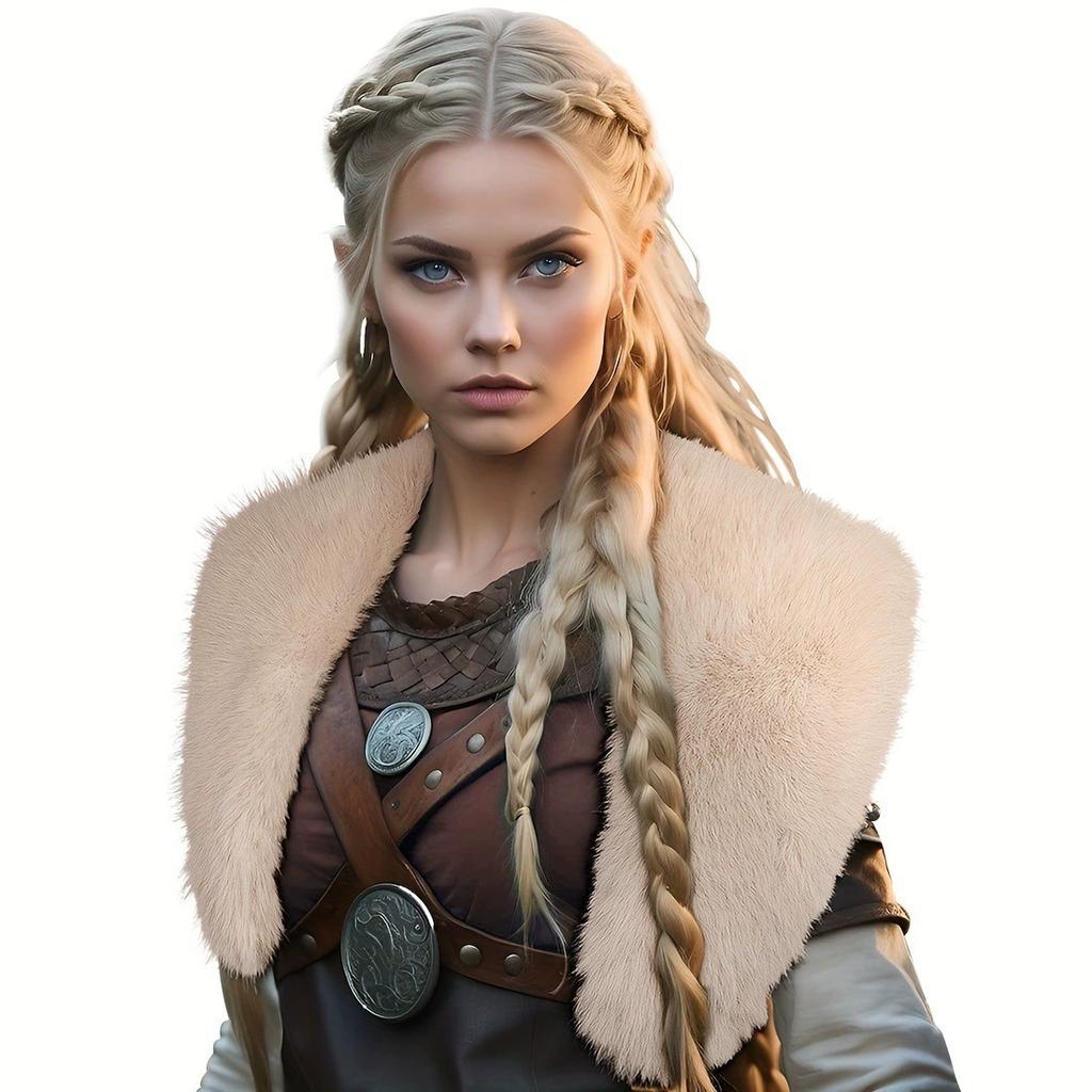 Halloween 2d cos cosplay spoof viking fur fur cape shawl fur collar