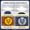 1PCS 5.75" Round LED Vintage Motorcycle & E-Bike Front Headlight, White Hi/Lo Beam Projector, White/Amber DRL Driving Lamp, High Brightness 12V-36V