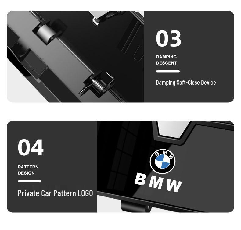 Étui à lunettes de soleil pour voiture: Boîte de rangement multifonctionnelle pour intérieur Volkswagen, Honda, Mercedes-Benz