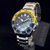 Used [BULOVA] Bulova/Men's watch/Stylish/Chronograph/Extremely rare/For men/Yellow gold.Silver.Blue color/Display item special price