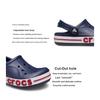 Crocs Tamancos Bayaband Casuais Versáteis Antiderrapantes Absorventes de Choque Duráveis Sandálias Tamancos Infantis Preto Vermelho Branco 207019-410