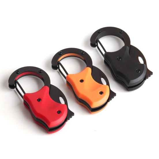 Mini Cutter Sharp Blade Drop-resistant Foldable Anti-rust Stainless Steel Backpack Hanging Mini Cutter