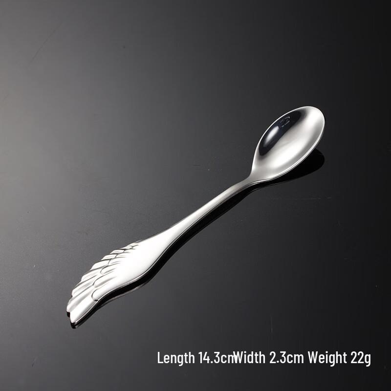 Qianxing Angel Wing 304 Stainless Steel Dessert Spoon & Fork Set