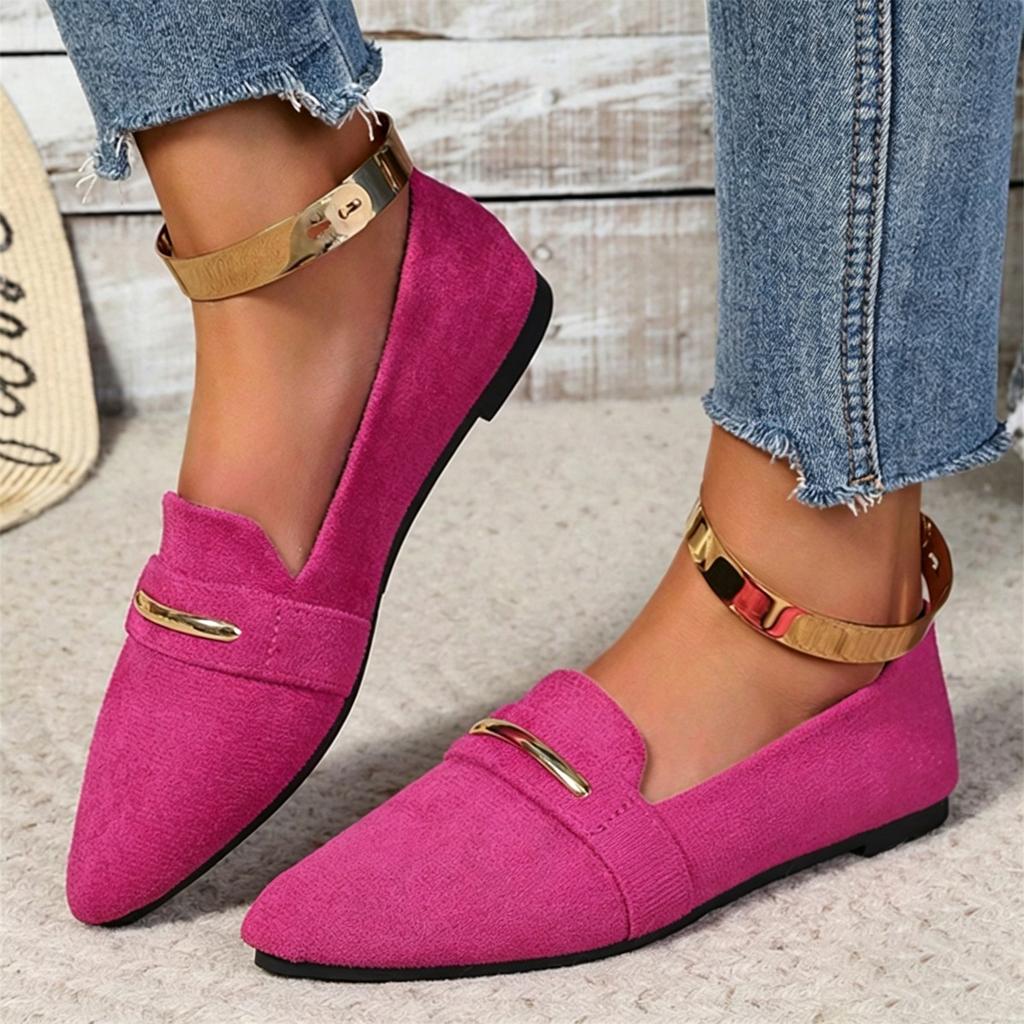 Women's Plus Size Pointed Toe Casual Flats for Everyday Wear
