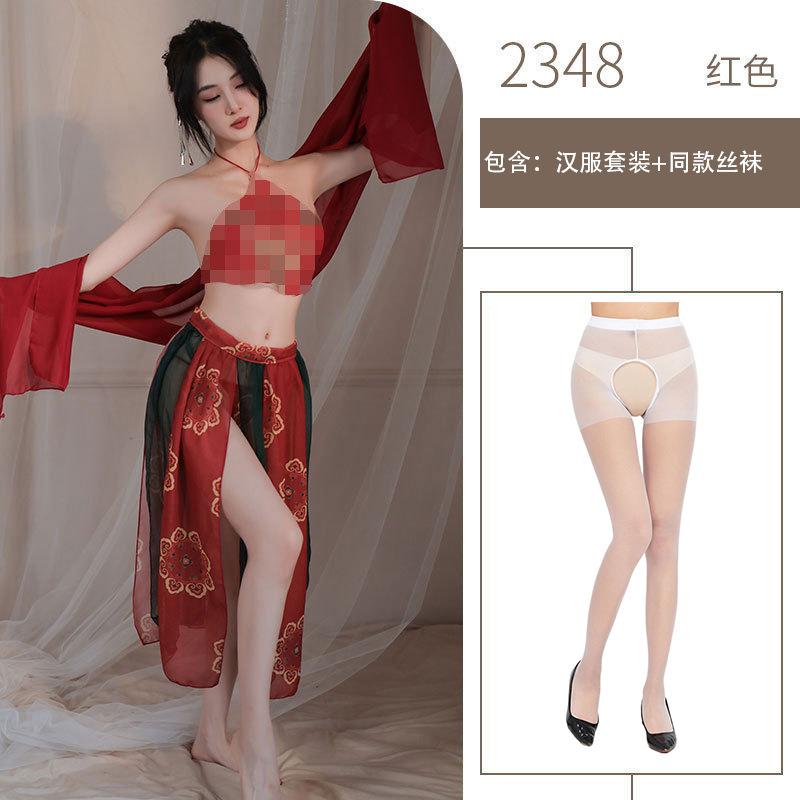 Sex underwear Guochao Hanfu classical cheongsam uniform temptation bed Dunhuang beautiful woman hot passion suit