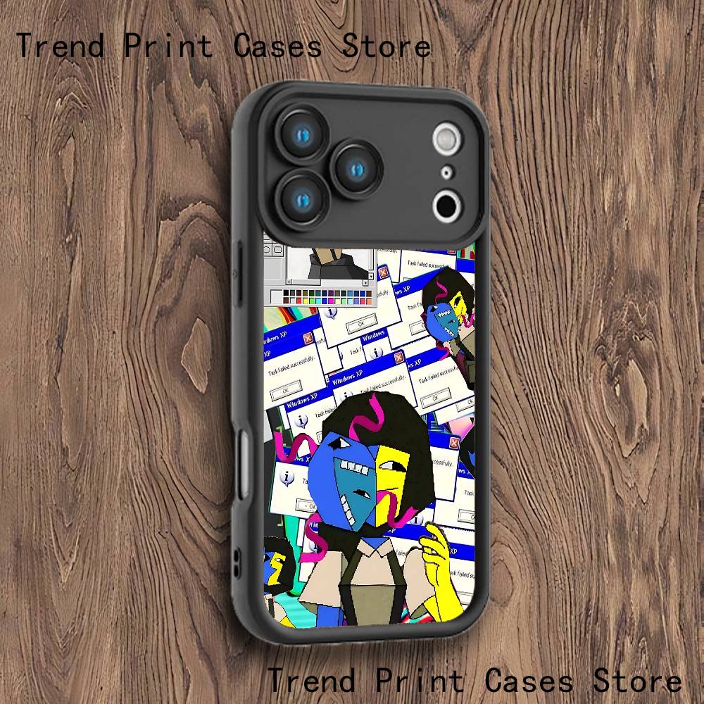 

Ena Animated Phone Case For iPhone 17,16,15,14,13,12,11,Pro,Max,Plus,X,XS,SE4,E,Mini Black Thickened border Case iPhone 16se4 16e