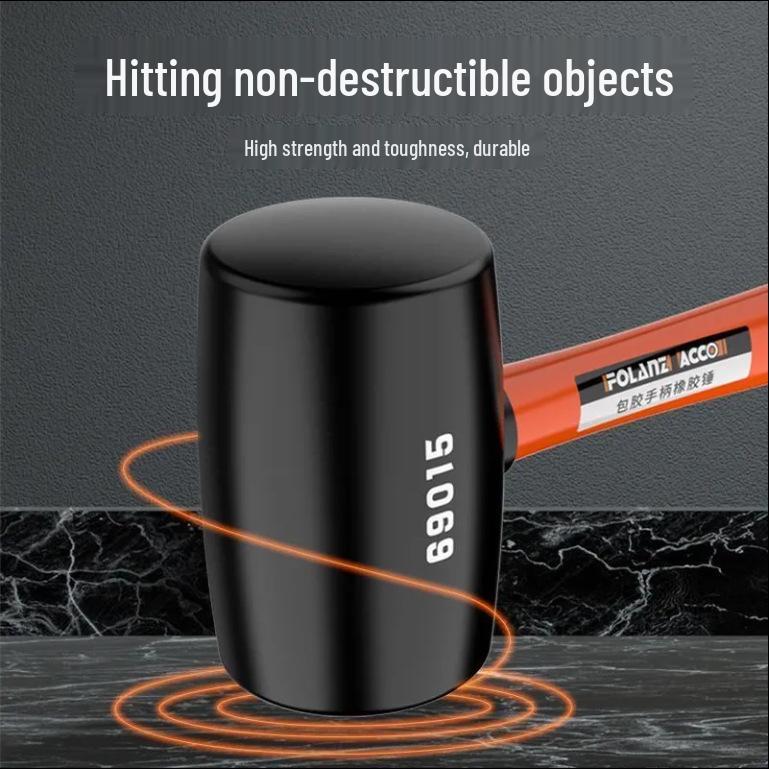 Large Solid Rubber Mallet for Tile and Leather Installation