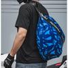 Water-Resistant Multi-Functional Motorcycle Backpack Capacity Single-Shoulder Bag for Helmet, Basketball Storage & Rider Touring