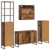 Bathroom Furniture Set with Drawers Reclaimed Wood Look Engineered Wood