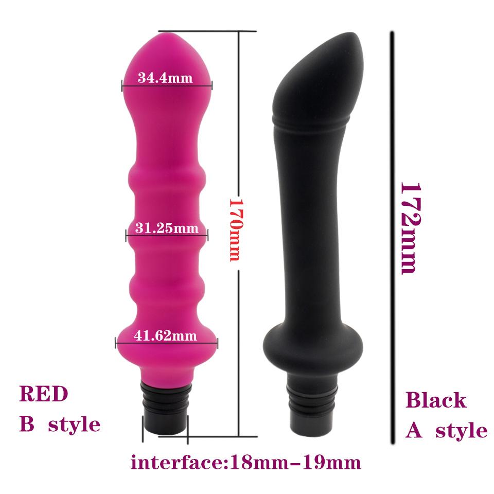Sexmaschine Zubehör Faszienpistole Massagekopf Silikon Dildo Sexspielzeug Männer, Weibliche Vibratoren, Penis Masturbation