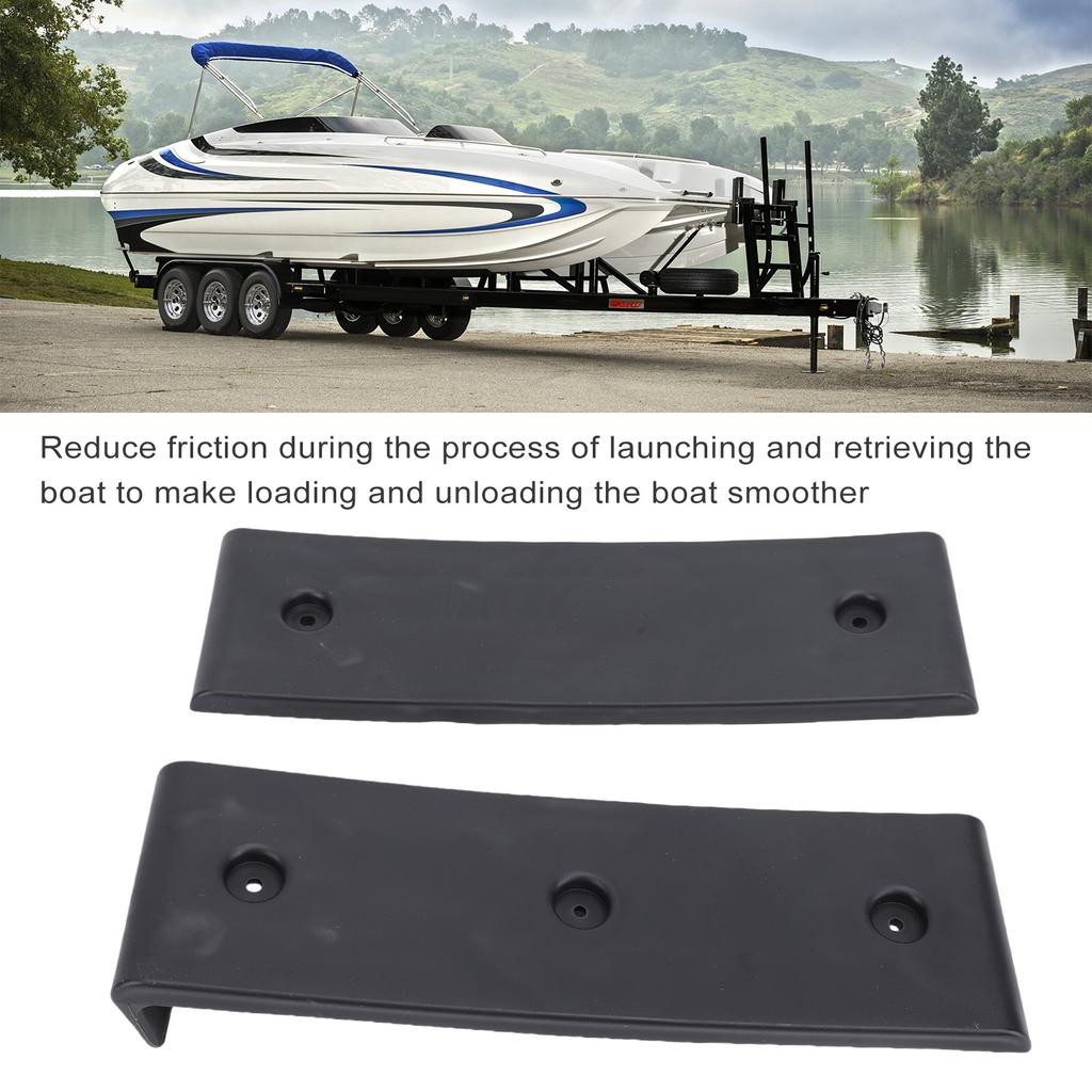 10 Piece Black Boat Trailer Bunk Slides Pads Easier Launching Loading 3 X 10in Reduces Friction for Almost Any Bunk Trailer