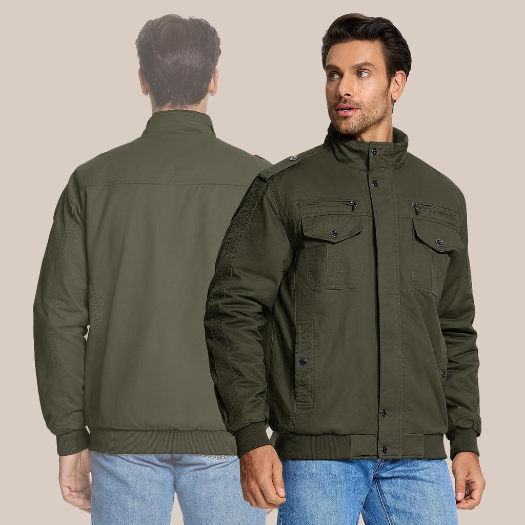 Military Work Cold Protection Boa Field For Mountain Green OD Green L [KEFITEVD] Jacket, Fashion, Clothes, Men's, Blouson, Cool, Lining, Outerwear,