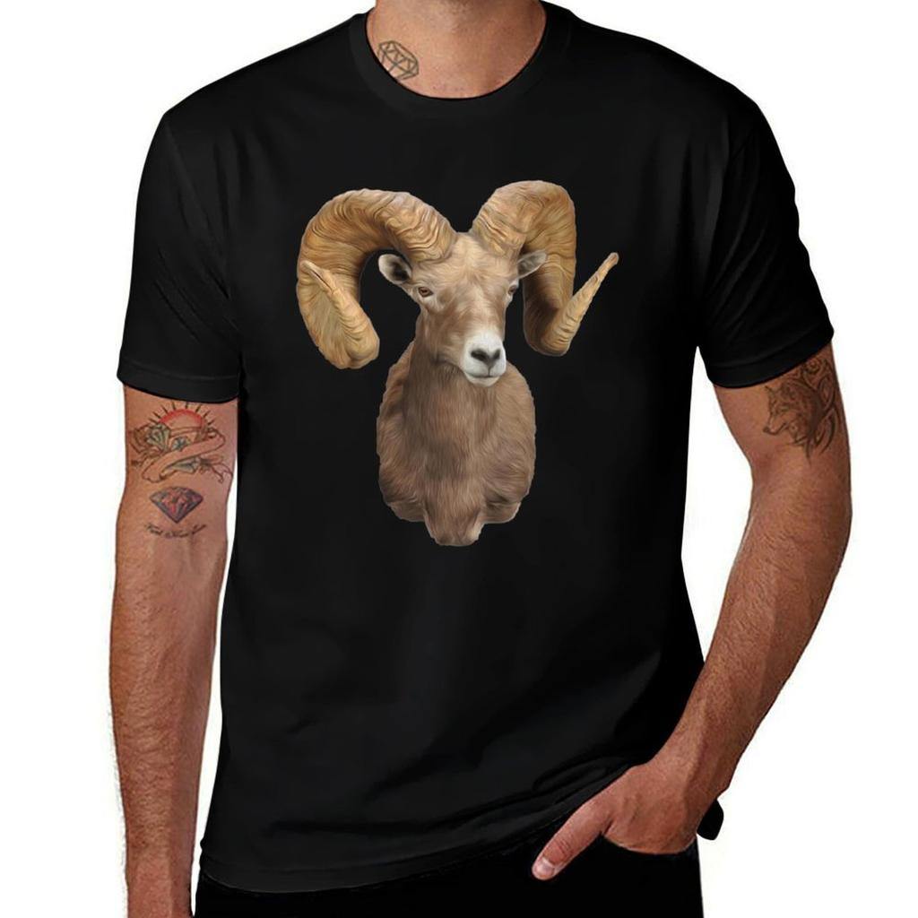 Desert Bighorn Sheep Tshirt Utility Casual Work Tshirt