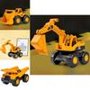 Inertia Construction Vehicle Toy For Kids Durable Plastic Excavator And Transporter